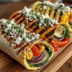 Grilled Veggie & Hummus Wraps