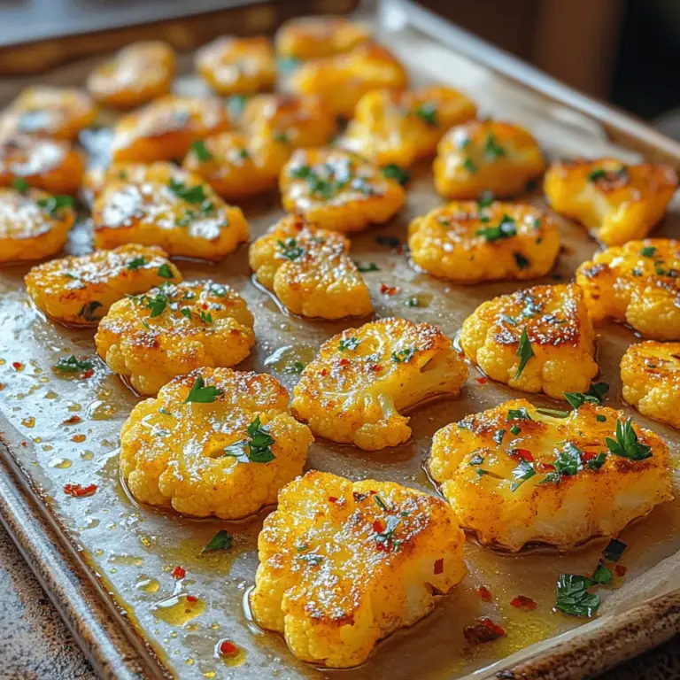 Golden Turmeric Roasted Cauliflower is not just a dish; it’s an experience that transcends the ordinary realm of vegetables. With its vibrant hue and aromatic spices, this recipe has gained immense popularity among health enthusiasts and food lovers alike. Cauliflower, a versatile vegetable, has been embraced by numerous culinary traditions, but when roasted and seasoned with fragrant turmeric, it transforms into a dish that is both visually stunning and packed with flavor.