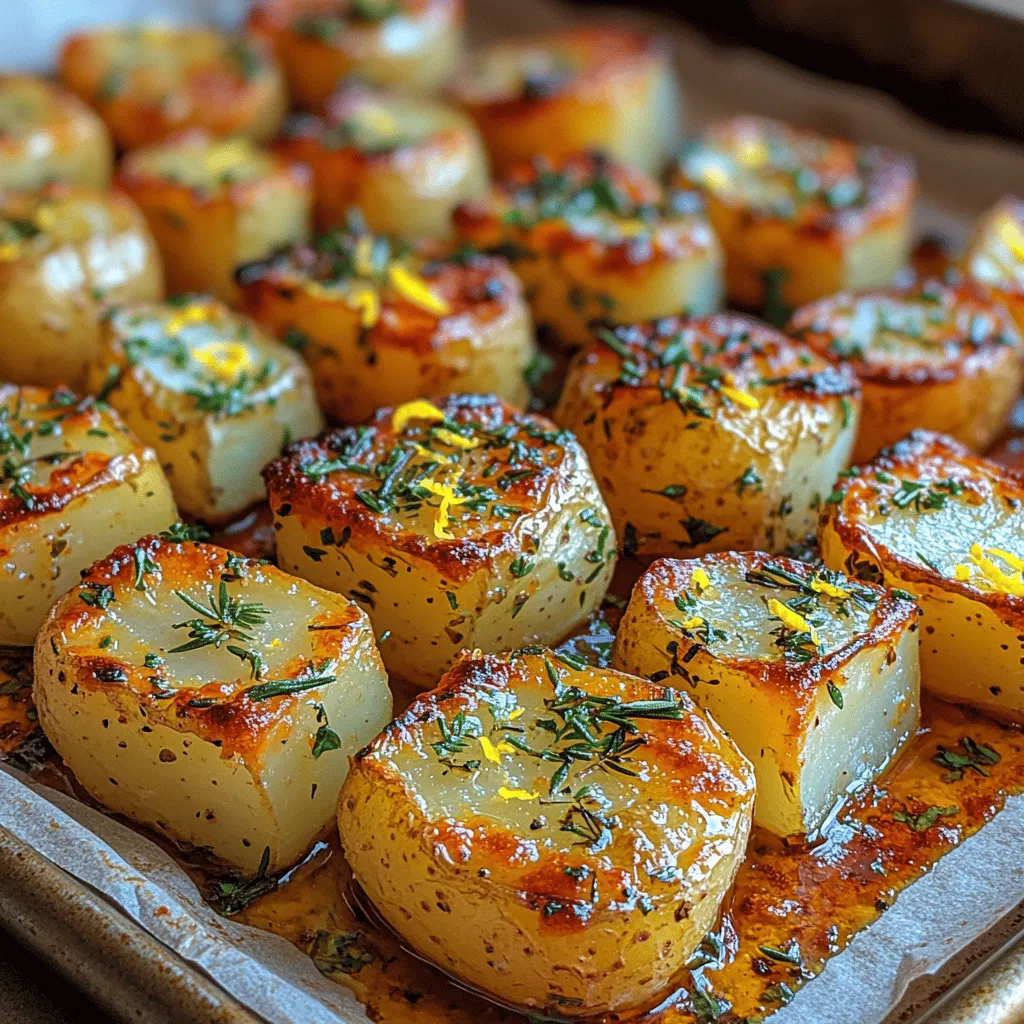 Zesty Crunchy Lemon Herb Potato Cubes