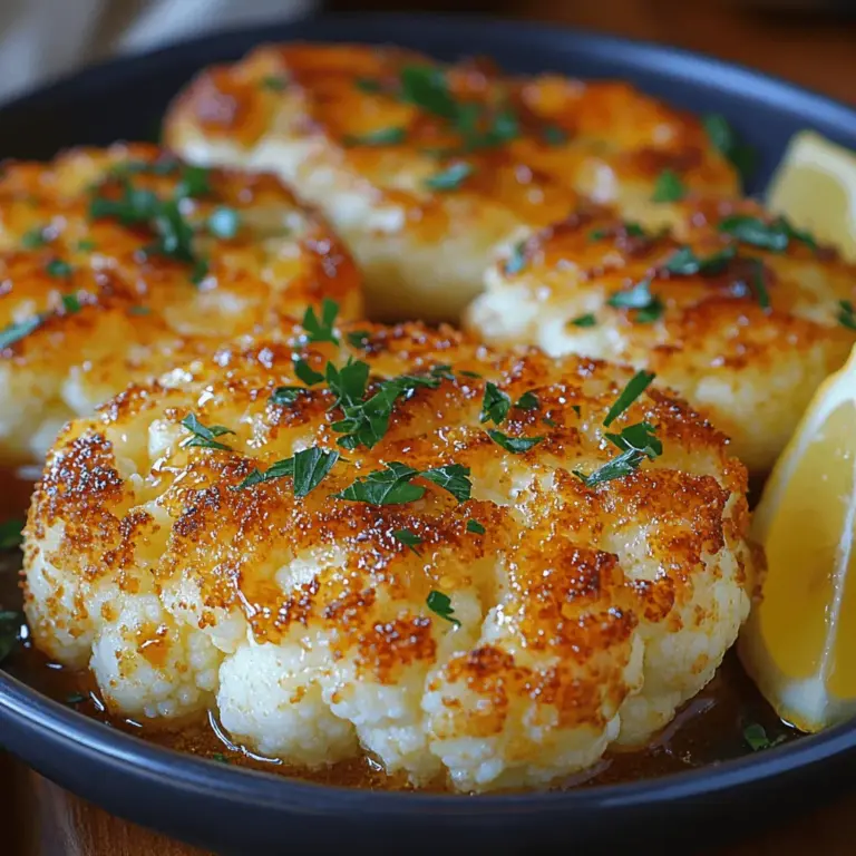 In today's culinary landscape, where health-conscious choices are increasingly at the forefront of dining decisions, Golden Parmesan Cauliflower Steaks have emerged as a standout dish. This innovative recipe transforms humble cauliflower into a satisfying, hearty alternative to traditional meat steaks, offering a delightful combination of flavor and texture. Whether you’re a dedicated vegetarian, a flexitarian, or simply someone looking to incorporate more plant-based meals into your diet, this dish provides a gourmet experience without the high calorie count associated with meat.