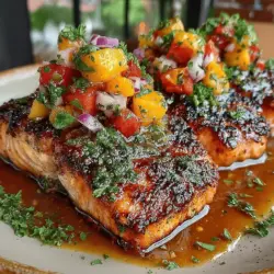 Grilled Salmon with Peach Salsa: A Flavorful Delight