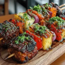 Tropical Delight Pineapple Chicken Skewers