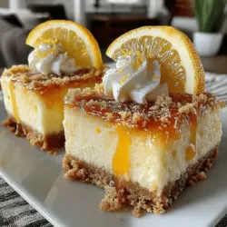 Dessert bars have a unique charm that makes them a beloved choice for sweet treats, and Zesty Lemon Bliss Cheesecake Bars are no exception. These delightful bars offer a burst of flavor that tantalizes the taste buds and leaves a lasting impression, showcasing the perfect harmony between creamy richness and vibrant citrus. With their light, refreshing taste and a texture that melts in your mouth, these cheesecake bars are an ideal dessert for any occasion—be it a summer picnic, a festive gathering, or simply a well-deserved treat after a long day.