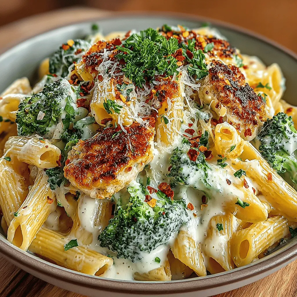 To create a delicious Creamy Broccoli White Cheddar Penne, it’s essential to understand the role each ingredient plays in crafting this comforting dish. Here’s a closer look at the main ingredients that elevate this recipe: