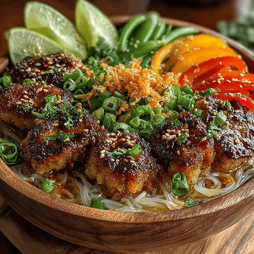 When it comes to weeknight dinners that please both adults and children alike, few dishes can compete with the allure of an Irresistible Sticky Sesame Chicken & Noodle Bowl. This dish encapsulates the essence of comfort food, featuring tender pieces of chicken coated in a sweet and savory sauce that clings to every noodle. The combination of textures—from crispy chicken to chewy noodles and fresh, vibrant vegetables—creates an experience that delights the palate.