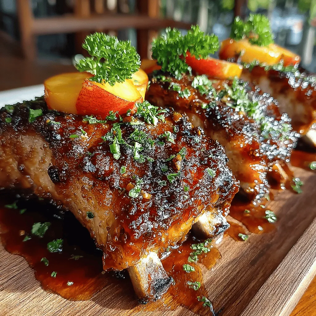 In the world of comfort food, few dishes can rival the irresistible allure of sticky BBQ ribs. These Sticky BBQ Ribs with Peach Bourbon Glaze offer a perfect balance of smoky, sweet, and tangy flavors that will have your taste buds dancing. Whether you're hosting a backyard barbecue, celebrating a special occasion, or simply looking to indulge in a weekend treat, this recipe not only promises a mouthwatering experience but also showcases the delightful fusion of fresh peaches and bourbon in the glaze. Join us on a culinary adventure as we explore how to create these succulent ribs that will impress family and friends alike.