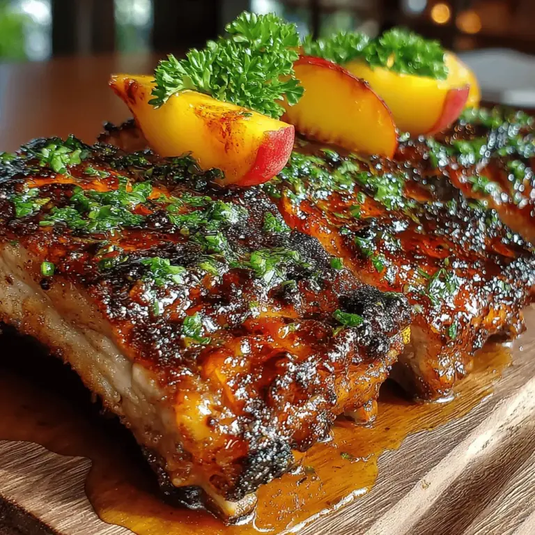 In the world of comfort food, few dishes can rival the irresistible allure of sticky BBQ ribs. These Sticky BBQ Ribs with Peach Bourbon Glaze offer a perfect balance of smoky, sweet, and tangy flavors that will have your taste buds dancing. Whether you're hosting a backyard barbecue, celebrating a special occasion, or simply looking to indulge in a weekend treat, this recipe not only promises a mouthwatering experience but also showcases the delightful fusion of fresh peaches and bourbon in the glaze. Join us on a culinary adventure as we explore how to create these succulent ribs that will impress family and friends alike.