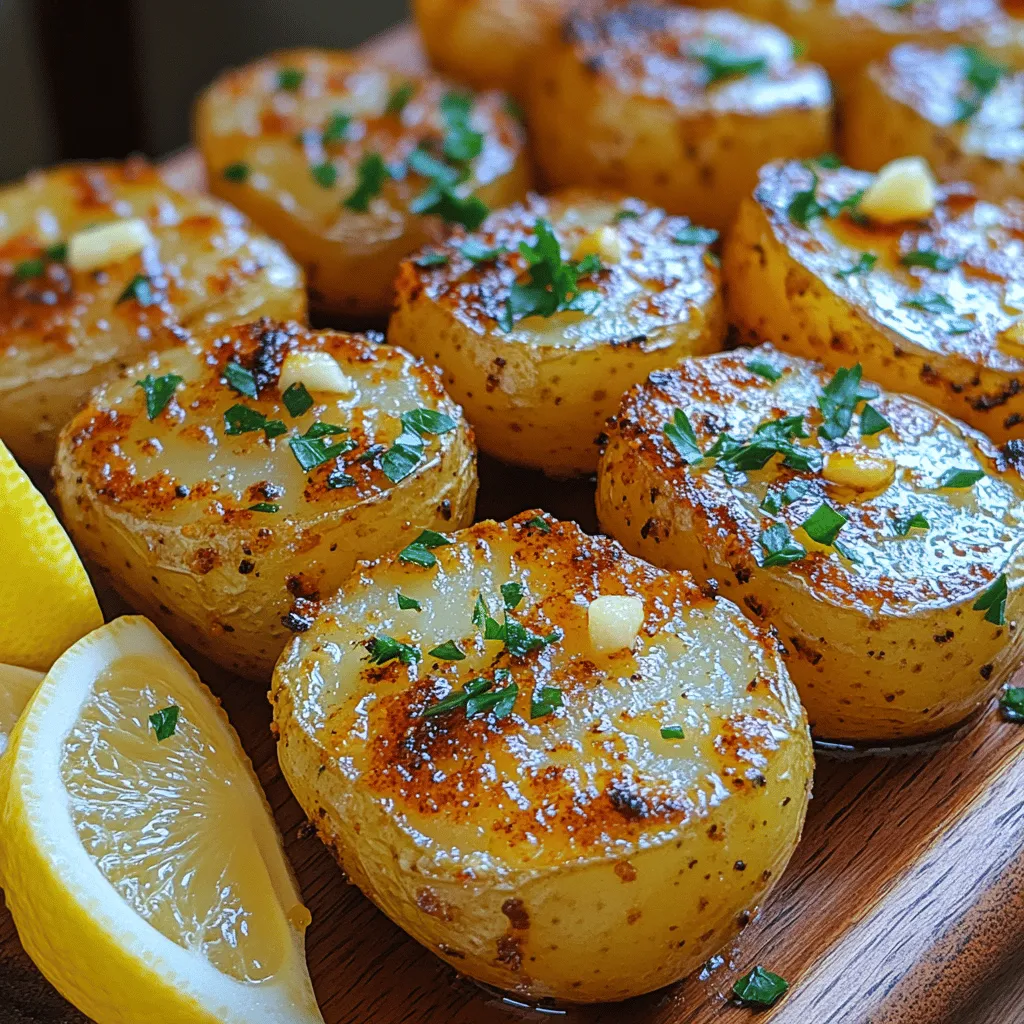 To achieve that perfect crispy texture with your lemon garlic potatoes, arranging them on the baking sheet correctly is crucial. Start by preheating your oven to 425°F (220°C) while you prepare the potatoes. Once they are seasoned, place them on a large, rimmed baking sheet lined with parchment paper or a silicone baking mat.