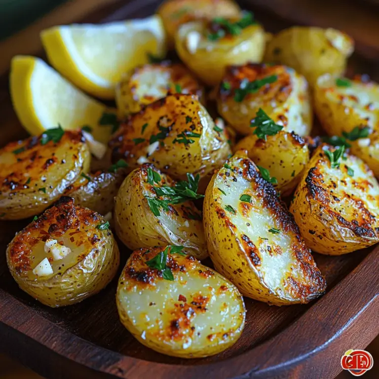 To achieve that perfect crispy texture with your lemon garlic potatoes, arranging them on the baking sheet correctly is crucial. Start by preheating your oven to 425°F (220°C) while you prepare the potatoes. Once they are seasoned, place them on a large, rimmed baking sheet lined with parchment paper or a silicone baking mat.