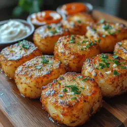 If you're on the hunt for a snack that combines flavor, crunch, and a touch of indulgence without the guilt, look no further than crispy garlic Parmesan air-fried tots. These little golden bites are not only a healthier alternative to traditional fried snacks, but they also offer an explosion of flavors that will delight your taste buds. The joy of preparing these delicious morsels in the comfort of your own kitchen is undeniable, especially when you see how easy it is to achieve that perfect crispiness with the help of an air fryer.