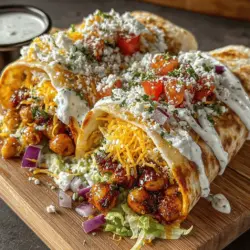 Spicy Buffalo Chickpea & Cheddar Wraps: A Flavorful Meal