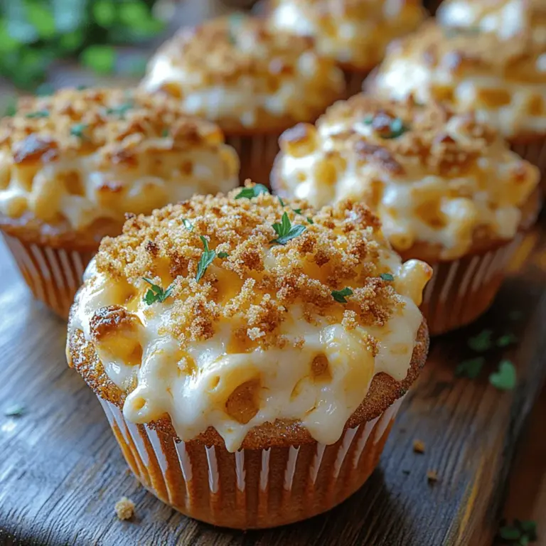 In the world of comfort food, few dishes can rival the creamy, cheesy delight of macaroni and cheese. This iconic dish, often celebrated for its warm, gooey texture and rich flavor, has been a household favorite for generations. But what if you could take this classic comfort food and transform it into a portable, bite-sized treat? Enter the Melt-In-Your-Mouth Creamy Mac and Cheese Muffins—an innovative twist on a beloved favorite that combines the nostalgic flavors of macaroni and cheese with the convenience and fun of muffin form.