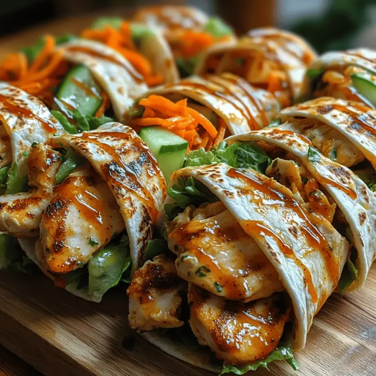 When preparing the Fiery Delight Sriracha Chicken Wraps, one of the most critical steps is ensuring that the chicken is cooked evenly. Cooking the chicken in a single layer allows for better heat distribution across the surface, resulting in a more uniform cooking process. This method not only enhances the flavor but also ensures that the chicken reaches the ideal internal temperature without becoming dry.