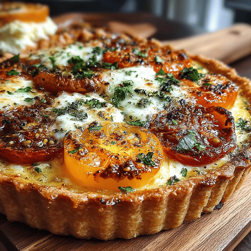 As summer unfolds and gardens burst with vibrant colors, there’s nothing quite like a Savory Summer Tomato Tart to celebrate the season’s bounty. This delightful dish showcases the luscious flavors of ripe tomatoes, making it a perfect centerpiece for casual gatherings or an elegant light meal. With its flaky crust and rich filling, this tart not only pleases the palate but also invites a feast for the eyes, making it an ideal choice for entertaining guests or enjoying a quiet evening at home.