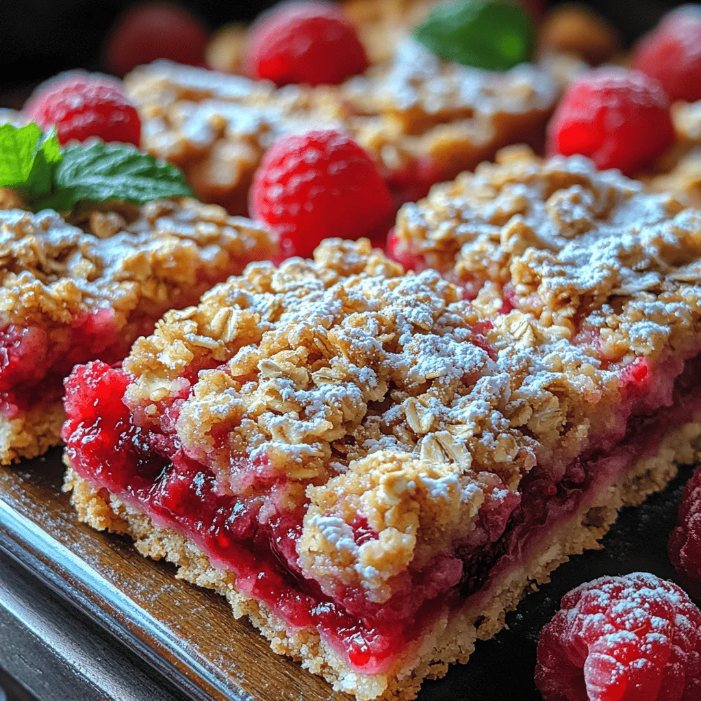 Sweet Raspberry Oat Crumble Bars are a delightful treat that combines the natural sweetness of ripe raspberries with a hearty oat crumble topping. These bars are not only a feast for the eyes with their vibrant color, but they also offer a satisfying balance of flavors and textures that make them a favorite among dessert lovers. Whether you’re seeking a quick snack to enjoy with your afternoon tea, a portable dessert for a picnic, or a wholesome breakfast option, these bars fit the bill perfectly.