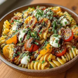 Caprese Pasta Salad Delight: A Flavorful Journey