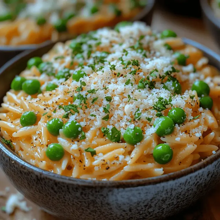 To create the perfect Creamy Parmesan Orzo with Peas, it's essential to understand the key ingredients that contribute to its flavor and texture.