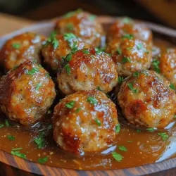 Savory Baked Turkey Meatballs with Garlicky Goodness