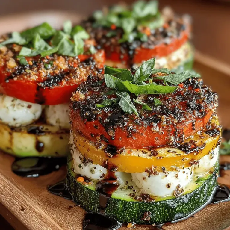 To create the perfect Grilled Zucchini Caprese Stackers, the first step involves preparing the zucchini. Begin by selecting fresh, firm zucchini, as this will ensure your stackers have the best flavor and texture.