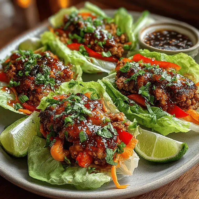 In the world of healthy yet satisfying meals, Sweet Chili Chicken Lettuce Wraps stand out as a delightful option that marries flavor with nutrition. This dish features a blend of savory ground chicken, fresh vegetables, and a signature sweet and spicy chili sauce. It's perfect for a quick weeknight dinner or a fun gathering with friends, providing a unique twist on traditional wraps. The creative use of lettuce instead of bread or tortillas not only makes these wraps lighter but also caters to various dietary preferences, such as low-carb and gluten-free diets. In this article, we will explore the ingredients, preparation techniques, and serving suggestions for these remarkable lettuce wraps, ensuring you have everything you need to prepare this dish at home.
