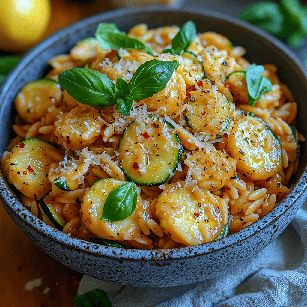 In the culinary world, simplicity often yields the most delightful results. Zesty Lemon Orzo with Zucchini is a perfect example of how fresh ingredients can come together to create a dish that is both vibrant and satisfying. This recipe captures the essence of summer with its bright lemon flavor and the freshness of zucchini, making it an ideal choice for a light lunch or a side dish for dinner. The combination of zesty lemon and tender zucchini creates a harmonious balance that not only pleases the palate but also nourishes the body.