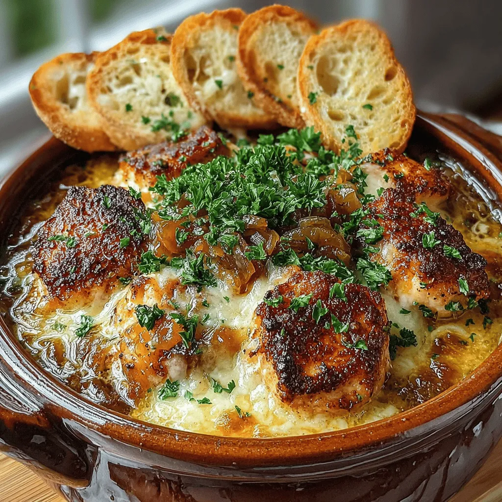 In the realm of comfort food, few dishes can rival the rich and flavorful profile of French onion chicken. This savory slow-cooked recipe marries tender chicken breasts with sweet caramelized onions and melted Gruyère cheese, resulting in a dish that is not only satisfying but also easy to prepare. Perfect for busy weeknights or special occasions, this recipe showcases the beauty of slow cooking, allowing flavors to meld into a delightful symphony. In this article, we will explore the ingredients, step-by-step instructions, and the culinary magic behind this dish.