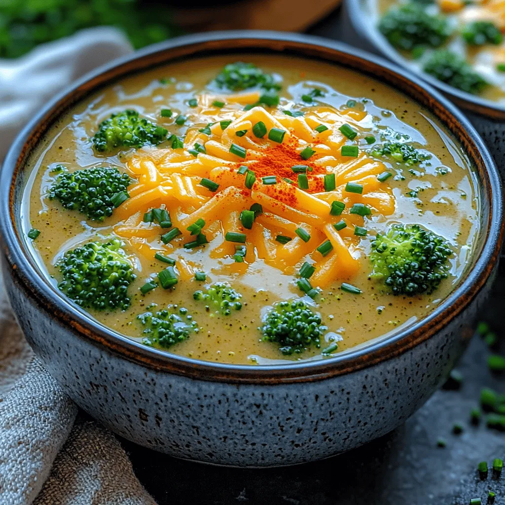 Sautéing is a crucial step in developing rich flavors for your Creamy Keto Broccoli Cheddar Soup. By carefully cooking the aromatics—such as onions and garlic—over medium heat, you unlock their natural sweetness and enhance the soup's overall taste. The key is to ensure that the aromatics are softened and translucent, which typically takes about 3-5 minutes. This gentle cooking method allows the flavors to meld together, forming a robust base for your soup. Stir occasionally to prevent burning, and if you notice the garlic starting to brown, reduce the heat slightly.