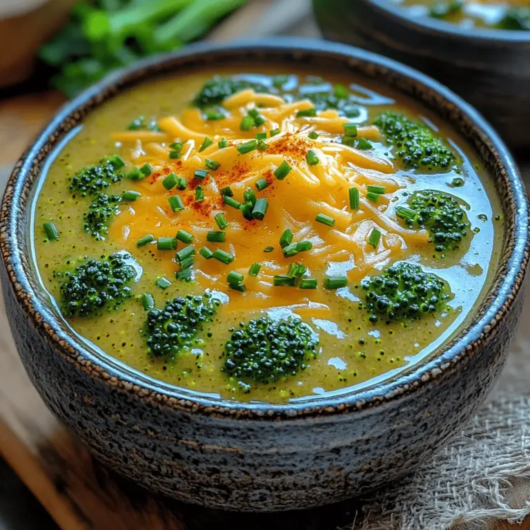 Sautéing is a crucial step in developing rich flavors for your Creamy Keto Broccoli Cheddar Soup. By carefully cooking the aromatics—such as onions and garlic—over medium heat, you unlock their natural sweetness and enhance the soup's overall taste. The key is to ensure that the aromatics are softened and translucent, which typically takes about 3-5 minutes. This gentle cooking method allows the flavors to meld together, forming a robust base for your soup. Stir occasionally to prevent burning, and if you notice the garlic starting to brown, reduce the heat slightly.