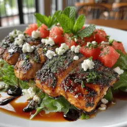 Grilled Chicken & Watermelon Salad Recipe