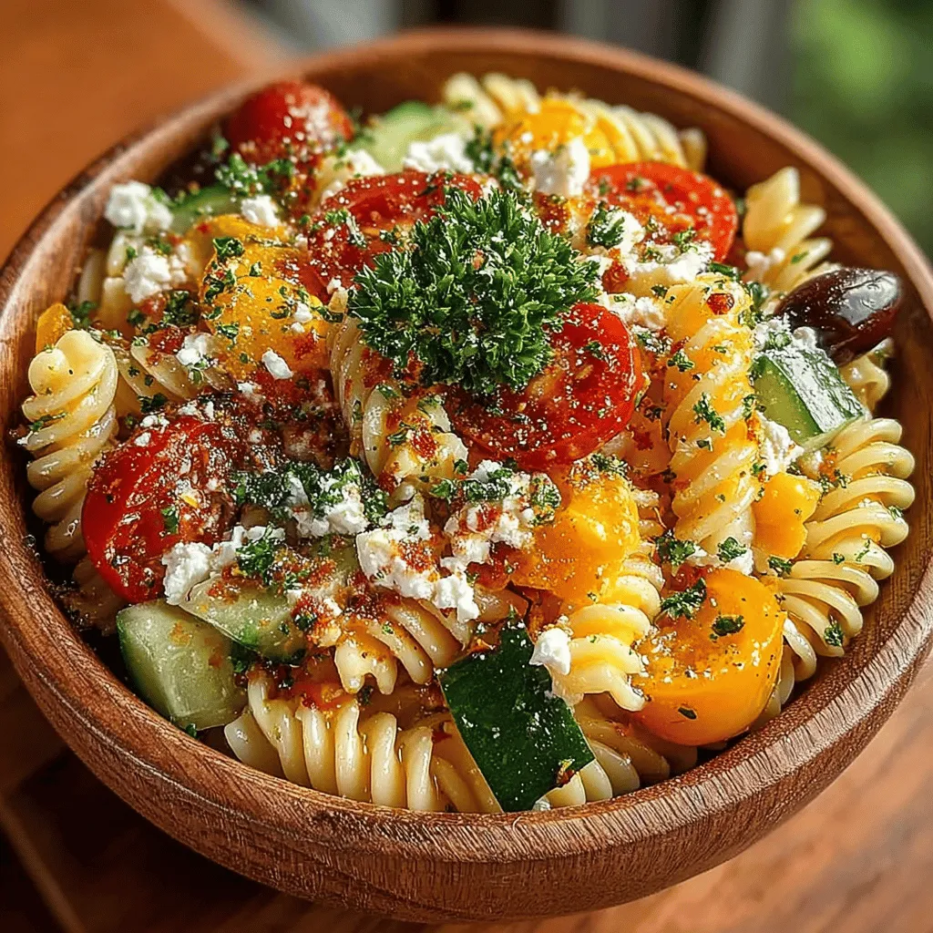 Pasta salads have gained immense popularity in recent years, emerging as a versatile meal option that caters to a variety of tastes and dietary preferences. Whether enjoyed as a light lunch, a side dish at a barbecue, or a hearty dinner, pasta salads offer endless possibilities for customization. One such delightful creation is the Chickpea Delight Pasta Salad—a vibrant, nutritious dish that showcases the harmony of wholesome ingredients. This recipe not only tantalizes your taste buds but also serves as a wholesome addition to any meal, making it suitable for both casual family dinners and festive gatherings.