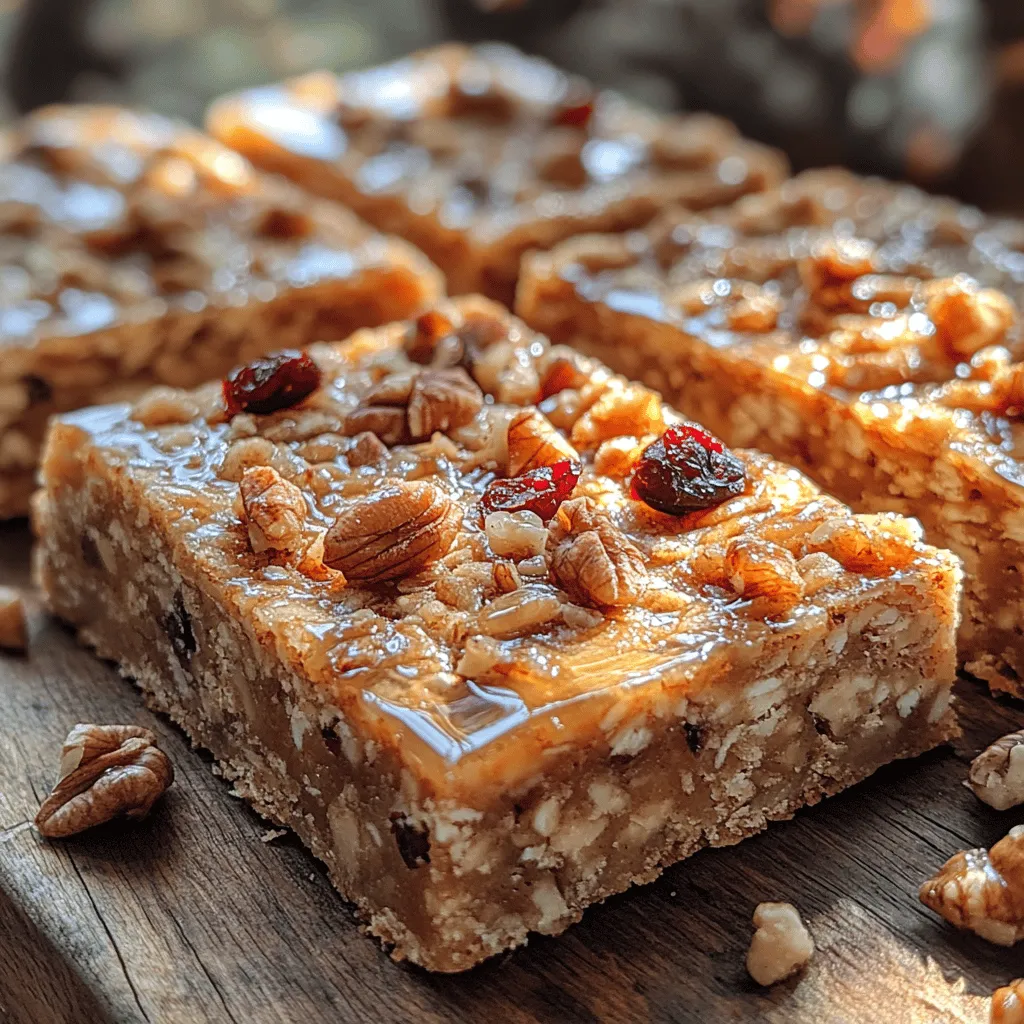 Sweet Maple Walnut Oat Bars