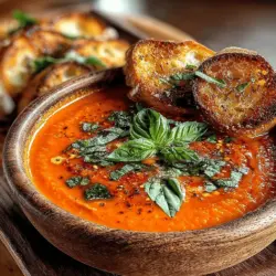 Creamy Tomato Basil Bliss: A Comforting Culinary Experience