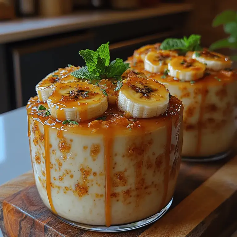 Imagine a dessert that combines the creamy richness of panna cotta with the sweet, comforting flavors of ripe bananas and luscious caramel. The Silky Caramel Banana Panna Cotta is a dessert that not only tantalizes the taste buds but also evokes a sense of nostalgia, transporting you back to carefree days filled with the simple joys of life. This elegant Italian classic has been embraced and adapted across various culinary traditions, making it a versatile dessert that appeals to a wide range of palates.