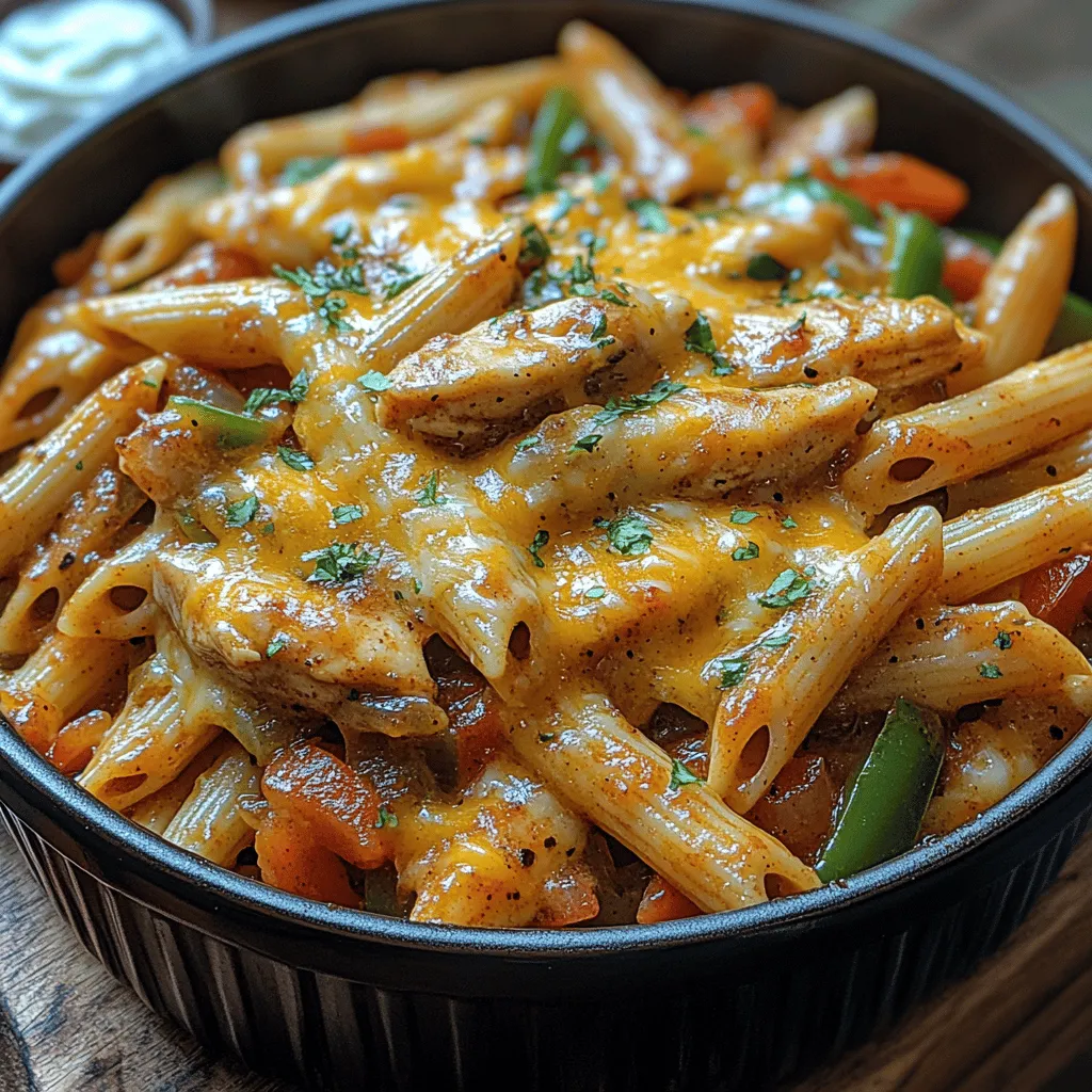In today’s fast-paced world, finding time to prepare a delicious and satisfying meal can be a challenge. The Fajita Fiesta One-Pot Pasta recipe offers a solution that combines flavor, convenience, and nutrition in just one pot. This vibrant dish marries the essence of classic fajitas with the heartiness of pasta, creating a meal that’s not only easy to prepare but also delightful to eat. Perfect for busy weeknights or a relaxed family dinner, this recipe brings together fresh ingredients and bold spices, ensuring that every bite is bursting with flavor.