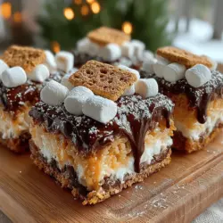 When it comes to desserts, few things evoke as much nostalgia as a warm, gooey s'more. The combination of sweet chocolate, fluffy marshmallows, and crunchy graham crackers brings back memories of campfires and summer nights spent with friends and family. But what if you could enjoy that same delightful flavor combination without the need for a campfire? Enter the S'more-tastic No-Bake Rice Krispie Treats! This innovative recipe takes the beloved flavors of s'mores and merges them with the classic, easy-to-make Rice Krispie treat. The result is a dessert that is not only delicious but also incredibly simple to prepare, making it perfect for any occasion.