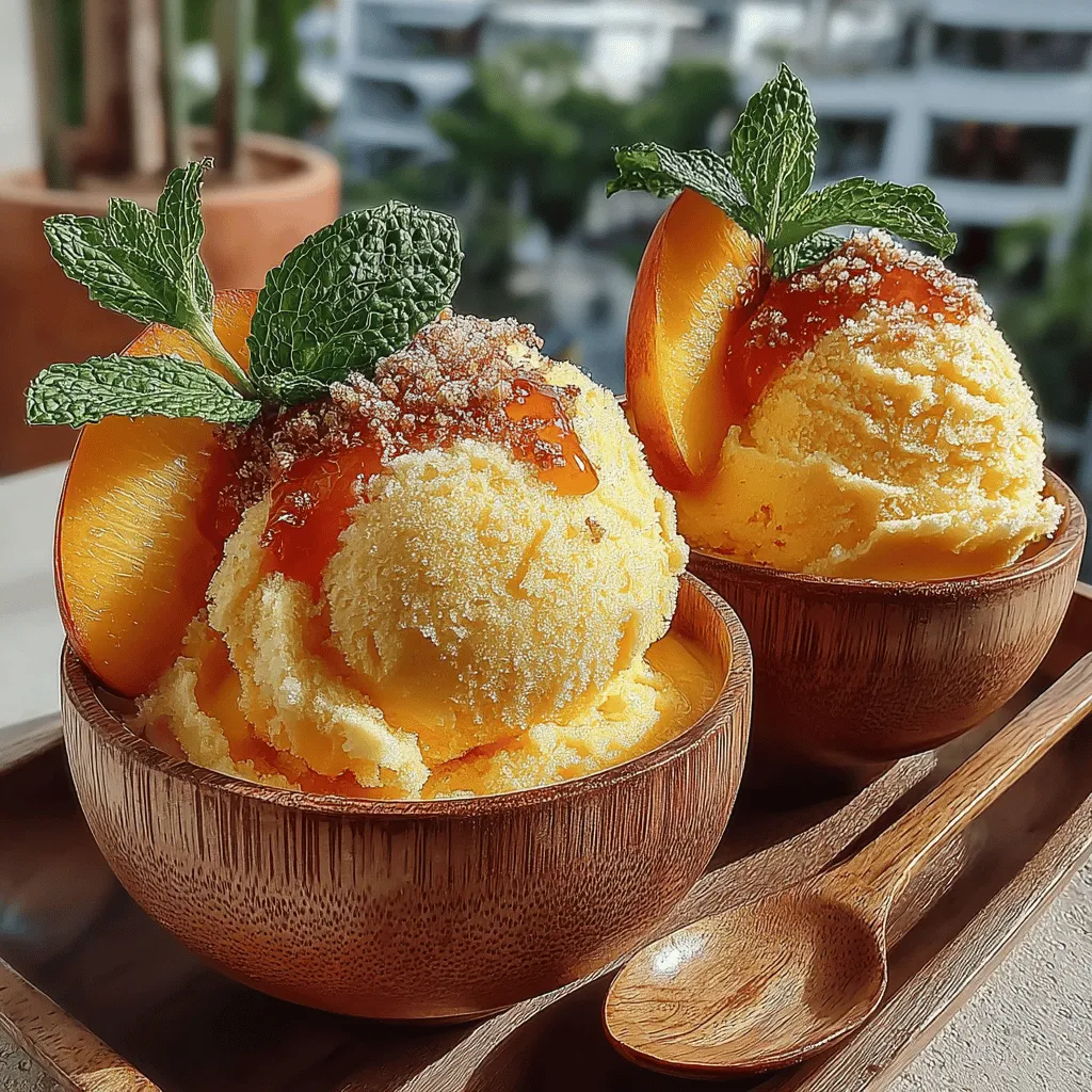As the sun blazes overhead and outdoor gatherings become a staple of summer, the quest for the perfect dessert to cool down becomes paramount. Summer desserts evoke a sense of joy and nostalgia, often reminding us of sunny days spent with family and friends, enjoying the sweet flavors of the season. One such delight that captures the essence of summer in a bowl is the Sweet Summer Bliss Peach Sorbet. This delectable frozen treat not only satisfies your sweet tooth but also offers a refreshing escape from the heat, making it a must-have for any summer gathering.