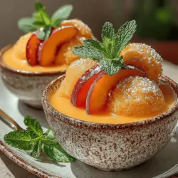 As the sun blazes overhead and outdoor gatherings become a staple of summer, the quest for the perfect dessert to cool down becomes paramount. Summer desserts evoke a sense of joy and nostalgia, often reminding us of sunny days spent with family and friends, enjoying the sweet flavors of the season. One such delight that captures the essence of summer in a bowl is the Sweet Summer Bliss Peach Sorbet. This delectable frozen treat not only satisfies your sweet tooth but also offers a refreshing escape from the heat, making it a must-have for any summer gathering.