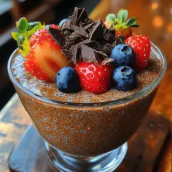 Chocolate Chia Pudding is not just a dessert; it's a delightful experience that satisfies your sweet tooth while keeping health in check. This creamy, rich pudding is made primarily from chia seeds, which are packed with nutrients and fiber, making it a perfect guilt-free indulgence for those who crave chocolate without the added calories. Whether you're looking for a quick breakfast, a snack, or a dessert that won't derail your healthy eating plans, this recipe has you covered.