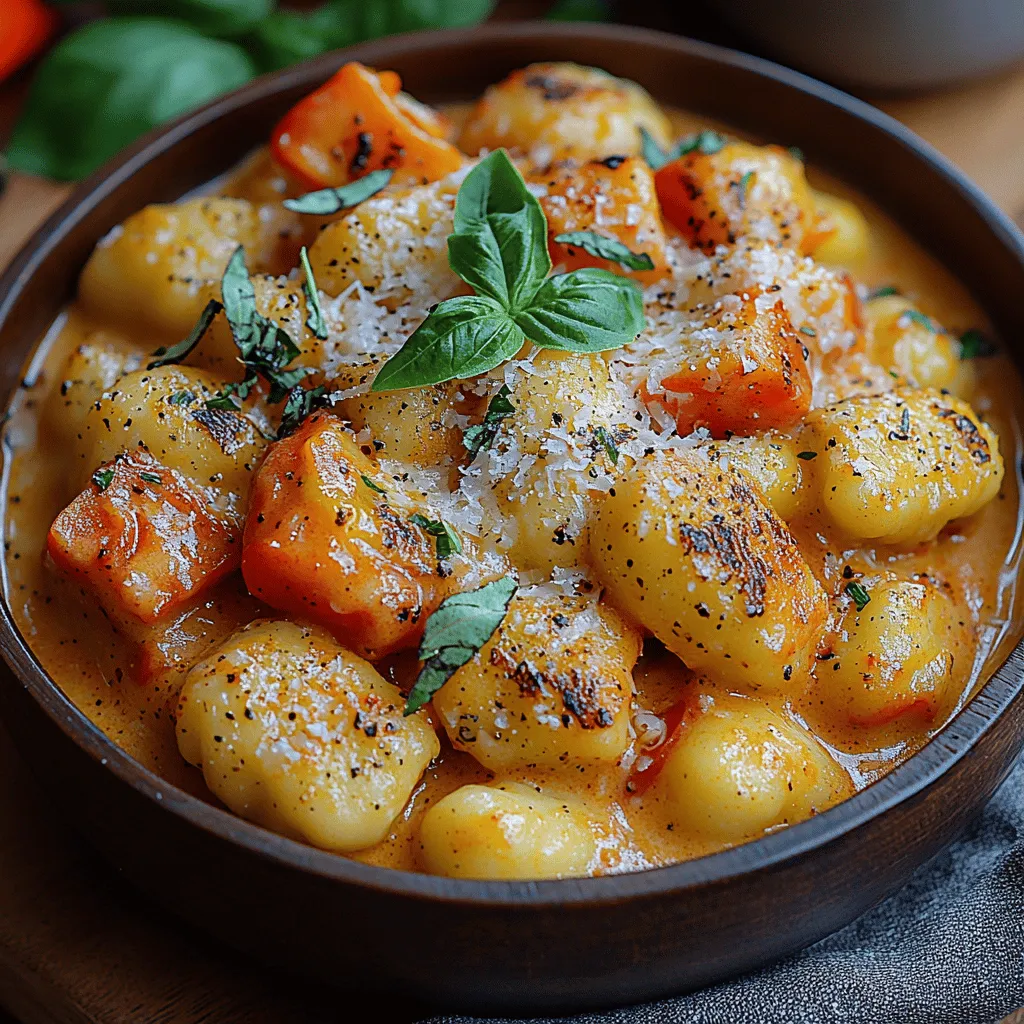 In the world of comfort food, few dishes evoke the same sense of warmth and satisfaction as Italian cuisine. The rich, hearty flavors and enticing aromas of Italian dishes have a unique ability to transport diners straight to the sun-kissed landscapes of Italy. Among the many culinary treasures the Italian kitchen has to offer, Creamy Roasted Pepper Gnocchi stands out as a vibrant and comforting choice. This dish is not only a feast for the eyes, with its creamy texture and vibrant colors, but it also delights the palate with the harmonious blend of roasted peppers and pillowy potato gnocchi.