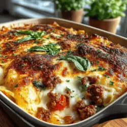 Cheesy Baked Spinach and Sausage Ziti Recipe