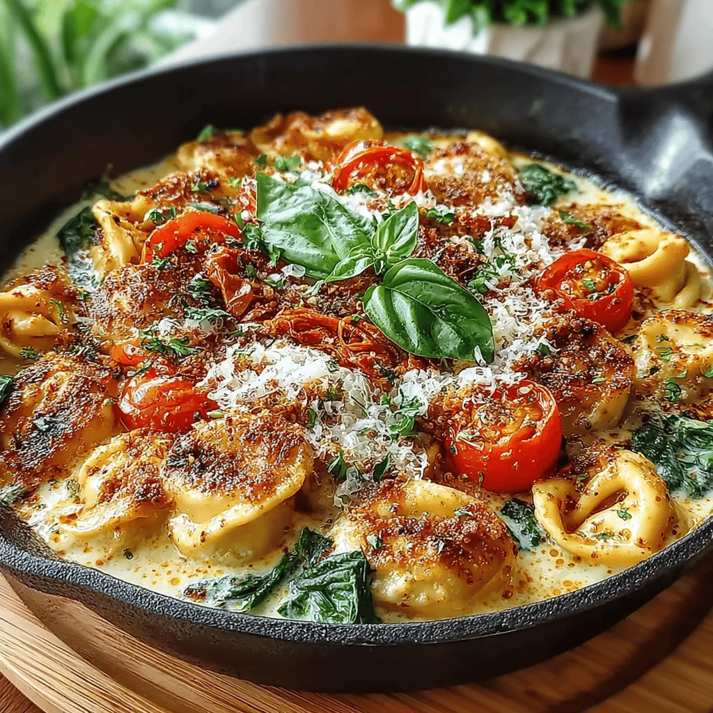 If you’re on the lookout for a dish that combines comfort and elegance, the Creamy Tomato Basil Tortellini Skillet is a stellar choice. This one-pan meal captures the essence of hearty Italian cuisine with its creamy texture, vibrant colors, and an enticing medley of flavors that will satisfy both your palate and your schedule. The beauty of this recipe lies in its simplicity and versatility, making it an ideal option for a cozy weeknight dinner or an impressive dish to serve guests during special occasions.