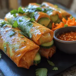 Spring rolls have long been a beloved staple in various cuisines across the globe, celebrated for their versatility, freshness, and delightful crunch. Originating from Southeast Asia, these delightful wraps often feature a medley of fresh vegetables and proteins, all encased in a delicate shell. As food enthusiasts have embraced spring rolls, they have evolved into countless variations, showcasing a wide array of flavors and ingredients. One such enticing creation is the Crispy Green Delight: Crunchy Avocado Spring Rolls, a dish that combines the creamy richness of avocado with a vibrant assortment of fresh vegetables.