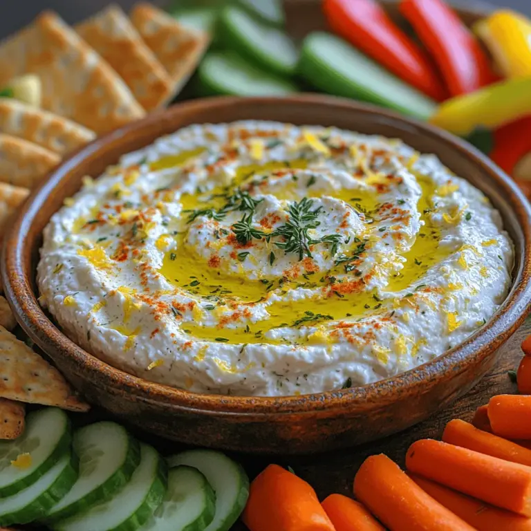 In the world of culinary delights, few things can elevate a gathering quite like a zesty and creamy dip. The right dip not only complements a variety of snacks but also acts as a focal point for conversations and connections among guests. Among the myriad of options available, the Zesty Creamy Lemon Ricotta Dip stands out with its unique flavor profile and ease of preparation. This dip is not just a treat for the taste buds; it's a guilt-free indulgence that combines fresh ingredients to create a dish perfect for any occasion.