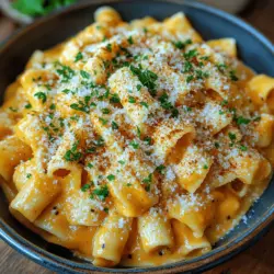 Fresh parsley is not just a decorative element; it plays a crucial role in enhancing the overall flavor profile of creamy pumpkin Alfredo pasta. The bright, herbaceous notes of parsley cut through the richness of the sauce, adding a refreshing contrast that elevates the dish. When sprinkled on top just before serving, it adds a vibrant pop of color, making the dish visually appealing while also providing a hint of freshness that balances the creamy texture of the Alfredo sauce.