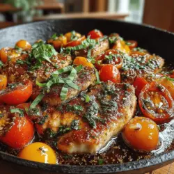 Sweet & Savory Peach Basil Chicken Skillet: A Culinary Delight