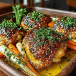 Sweet & Savory Honey Roasted Chicken and Carrots