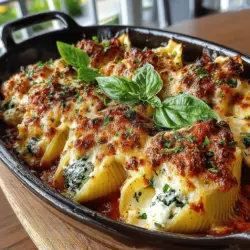 Creamy Spinach and Ricotta Shell Bake: A Culinary Delight