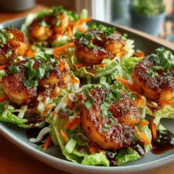 Shrimp Lettuce Wraps with Watermelon Glaze: A Culinary Delight
