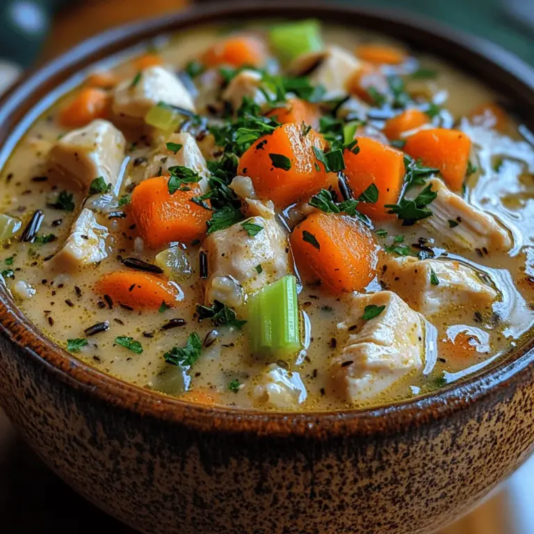 As the temperature drops and the leaves change color, there's nothing quite like a steaming bowl of cozy creamy chicken and wild rice soup to warm the soul. This delightful dish is not just a meal; it’s an experience that brings comfort and nostalgia, evoking memories of home-cooked dinners shared with loved ones. With its rich, creamy texture and earthy flavors, this soup is perfect for those crisp fall and winter days when all you want is to snuggle up with something hearty and satisfying.