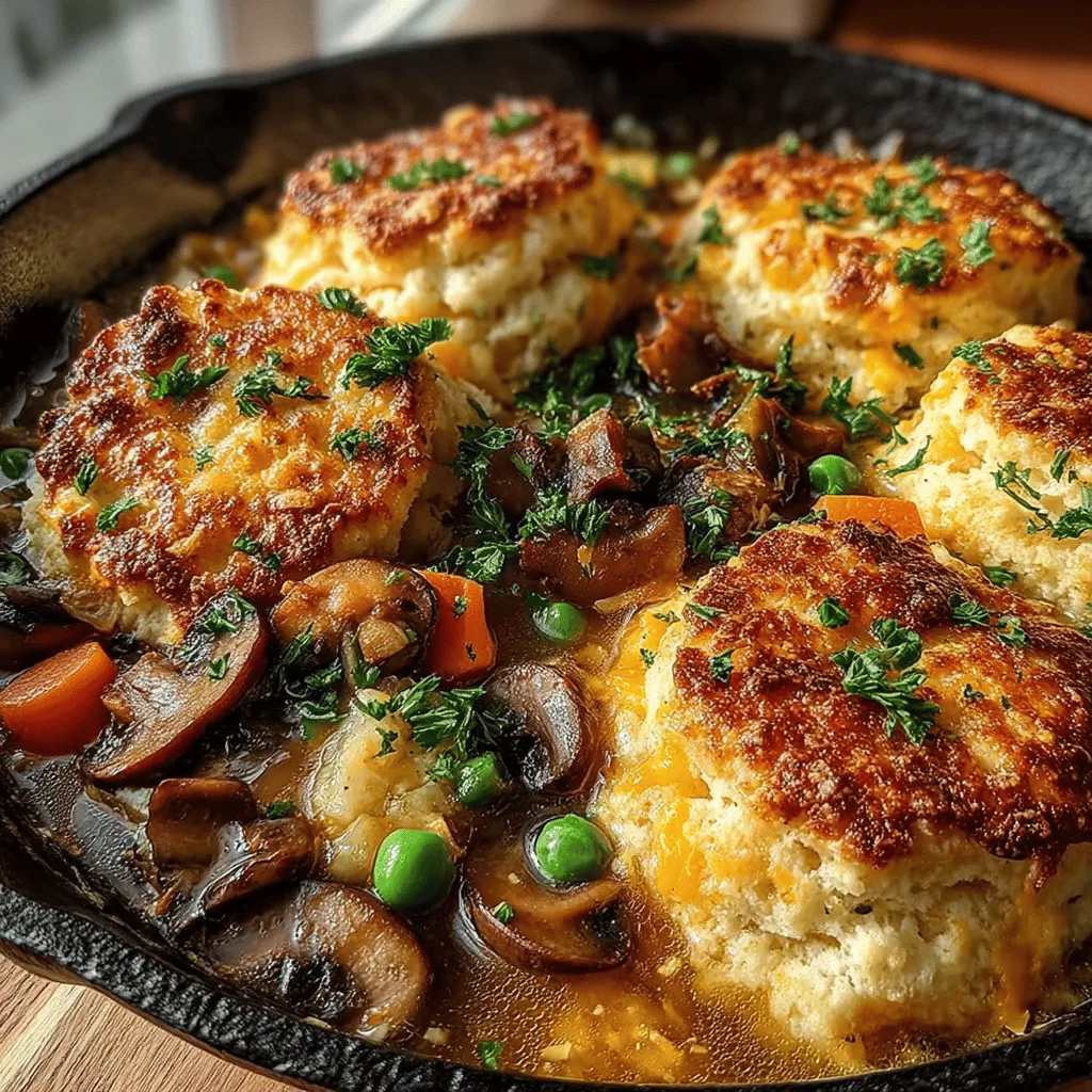 Discover the warmth and comfort of a homemade Savory Cheddar Herb Biscuit Pot Pie, a dish that brings together a hearty filling of chicken, vegetables, and aromatic herbs, all topped with fluffy, cheesy biscuits. This delightful recipe is perfect for family dinners or cozy gatherings, blending rich flavors and textures that will satisfy your cravings. Whether you are looking to impress guests or simply want a comforting meal at the end of a long day, this pot pie has you covered. In this article, we will explore the various components of this dish, delve into the cooking process, and provide tips for ensuring your pot pie is a hit.